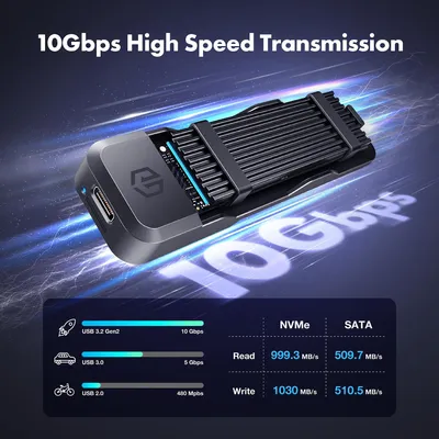Image de GrauGear Docking Station für M.2 SSD NVMe/NGFF Werkzeugfrei (G-M207-10G)
