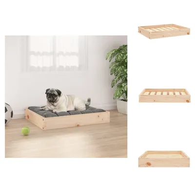 Produktbild von vidaXL Hundebett 61,5x49x9 cm Massivholz Kiefer - Hundebetten