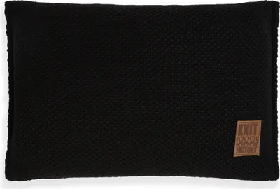 Produktbild von Knit Factory Lynn Kissen - Schwarz - 60x40 cm