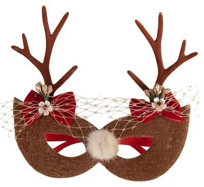 Productafbeelding van Clayre & Eef Kerstbril, 19x4x18 cm, bruin, kunststof