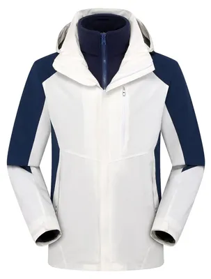Imagen del producto de Chaqueta de forro polar impermeable 3 en 1 para esquí y senderismo