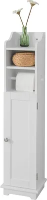 Immagine prodotto di SoBuy Portarotolo rotolo di carta igienica Mobiletto da bagno - Bianco