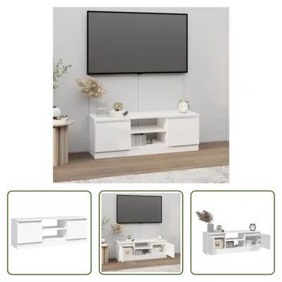 Immagine prodotto di The Living Store Mobile TV con anta bianco 102x30x36 cm