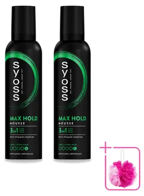 Immagine prodotto di 2 mousse per capelli Syoss Keratin - 250 ml ciascuna - confezione risparmio - 2 pezzi