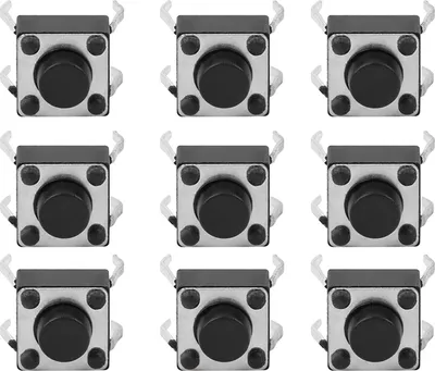 Obrázek produktu pro 100 ks momentálních hmatových tlačítek Mini Micro Tact Switch Accessory 6 x 6 x 5 mm