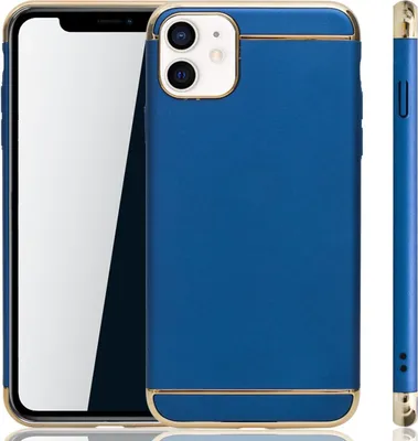 Produktbild von Apple iPhone 12 mini Handy Hülle Schutz Case Bumper Hard Cover Blau