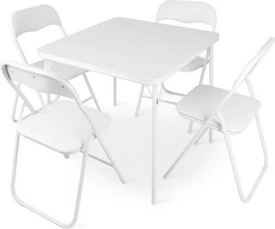 Produktbild von Milton & Oldbrook Klapptisch mit 4 Klappstühlen Volos Weiß