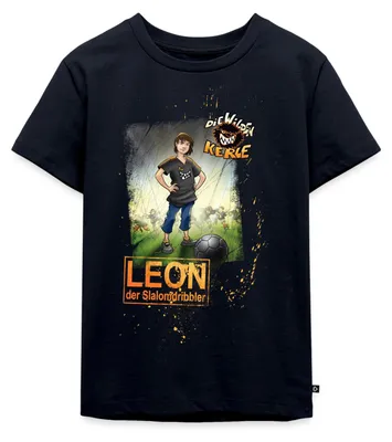 Produktbild von Spreadshirt Die Wilden Kerle Leon Kinder Premium T-Shirt, 110/116 (4 Jahre), Navy
