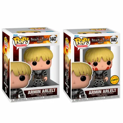 Obrázok produktu pre Figúrka POP, séria Attack on Titan, postava Armin Arlelt, balenie 5 + 1, limitovaná edícia (Chase)