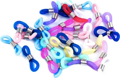 Produktbild von 30 Brillenschlaufen Brillenkettenhalter Brillenketten-Verbinder Ösen Brillenband
