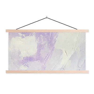 Produktbild von MuchoWow® Textilposter Abstrakt - Malerei - Design 60x30 cm mit holzfarbenen Rahmen - Dekoration