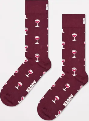 Zdjęcie produktu dla Happy Socks Glass Of Wine Sock Bordeaux