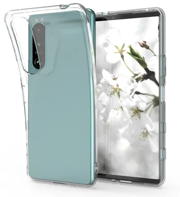 Produktbild von kwmobile Hülle kompatibel mit Sony Xperia 5 III - Silikon Handyhülle transparent - Handy Case in Transparent