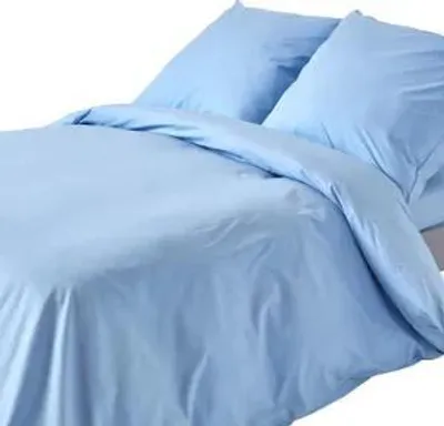 Immagine prodotto di HOMESCAPES Biancheria da letto blu con 200 fili, 240 x 220 cm