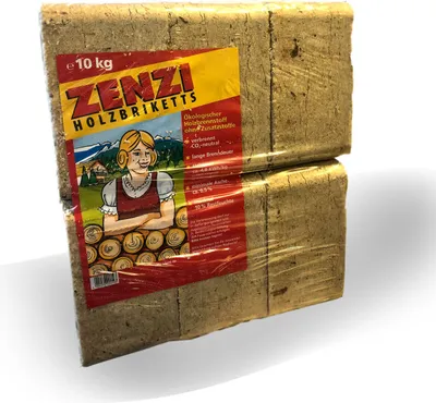 Produktbild von Zenzi RUF Holzbriketts 10 kg Briketts Nadelholz Buche Holz Kaminbriketts