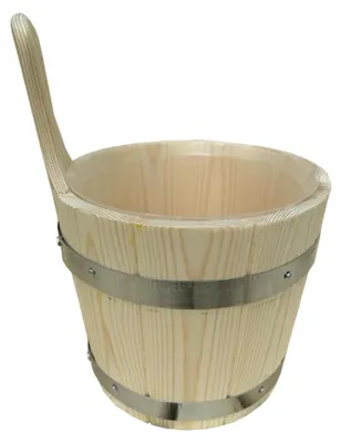 Produktbild von Saunabecken mit Kunststoffeinsatz 3 l, Kiefer