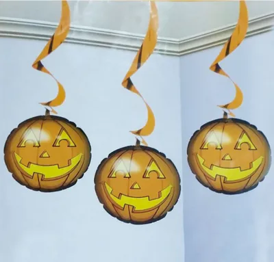 Produktbild von aufblasbare Halloween Kürbis Girlande ca. 60 cm