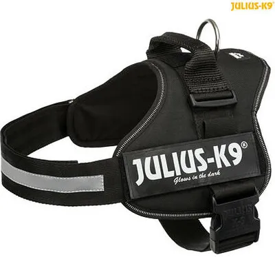 Obrázek produktu pro Trixie Julius-K9 silový postroj 2/L-XL 71-96 cm/50 mm, - černý