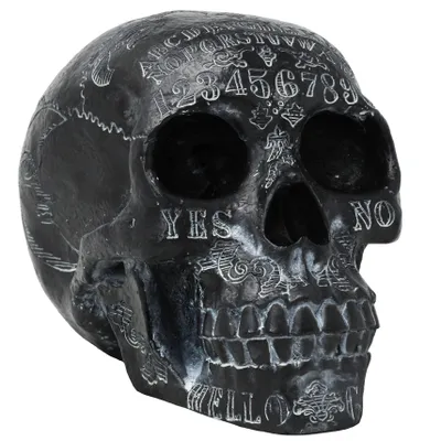 Produktbild von Totenkopf schwarz/weiß mit Spirit Board Symbolen