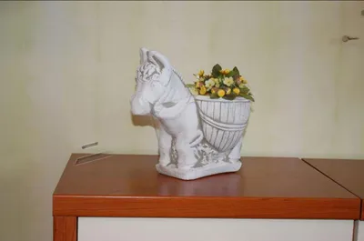 Produktbild von Blumenkübel Pflanz Kübel Dekoration Figur Blumentöpfe Garten Vasen Gefäss 543