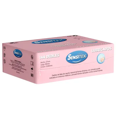 Produktbild von 144 Vegane Latex Fingerkondome Sensitex Dediles