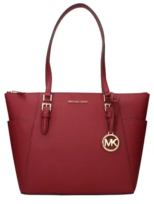 Image de Michael Kors sac à épaule en cuir rouge