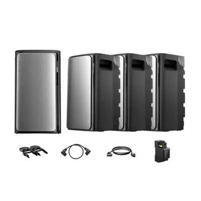 Produktbild von Powerness Balkonkraftwerk Speicher – EcoFlow STREAM Ultra 1,92 kWh (4 MPPT) Speicher mit 3x STREAM Pro 1,92 kWh (3 MPPT) und Smart Meter, (0% MwSt)