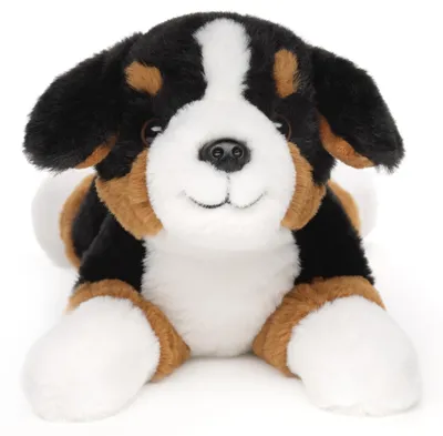 Produktbild von Uni-Toys - Eco-Line - Berner Sennenhund, liegend - 29 cm (Länge) - Plüsch-Hund - Plüschtier, Kuscheltier