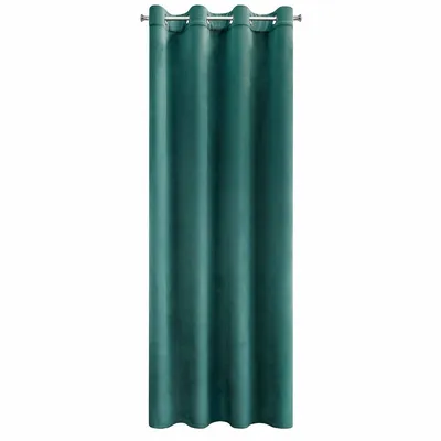Immagine prodotto di Design 91 Tenda pronta per gli occhielli 140x250 turchese scuro velour Rosa