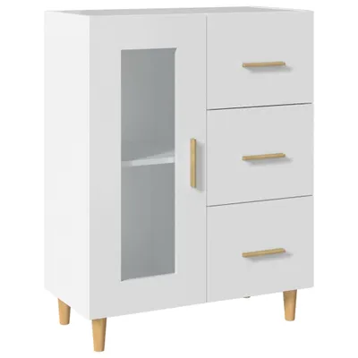 Image de Buffet blanc 69,5x34x90 cm bois d'ingénierie