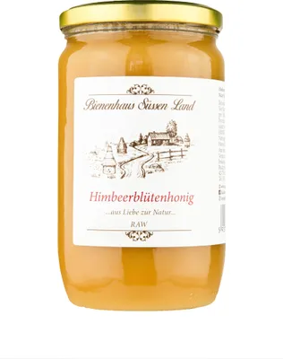 Produktbild von Natürlicher Genuss: 1kg Sweet Land Apiary Roh & Rein Himbeerhonig