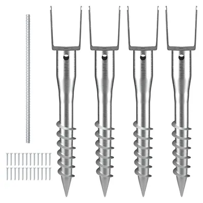 Obrázok produktu pre Kotva – Držiak na stĺpik – Montáž záhradného plotu – Bez kopania – 700 mm – Kov