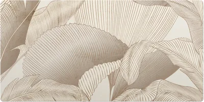 Produktbild von Blätter In Zarten Linien– Schreibtischunterlage – Schreibtisch Tischunterlage – 100x50 cm – Unterlage Groß Schreibtischmatte
