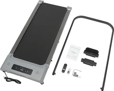 Produktbild von Laufband - 2-in-1 Klappbares Walkingpad/Laufband - 1–6 km/h Leise unter 40 dB - LCD Display & Fernbedienung - 100 kg - 50x120 cm - Grau