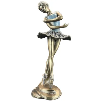 Immagine prodotto di Statua di ballerina Veronese – Scultura decorativa di ballerina in finitura bronzo, statua di ballerina per la decorazione della casa WU70317A4