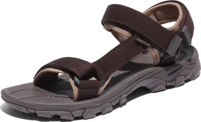 Produktbild von NORTIV 8 Herren Sommersandalen für Wandern Sport Outdoor Sandalen lässige Sommer Strandsandalen,Size 45,Braun,LANGDO-2-E
