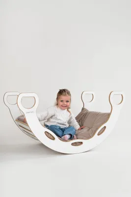 Produktbild von Matratze / Kissen für GROßE Montessori-Wippe - beige