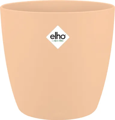 Produktbild von Elho Blumentopf brussels 18x17cm rund Pflanzentopf Übertopf Pflanzkasten Pflanzgefäß indoor Kunststoff outdoor Pfirsich