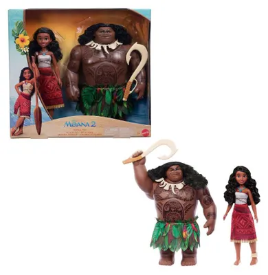 Produktbild von Disney Moana 2 Moana & Maui Voyager Fashion Doll Set, Modepuppe, Männer & Frauen (Set), 3 Jahr(e), Mädchen, 279,4 mm, Mehrfarbig