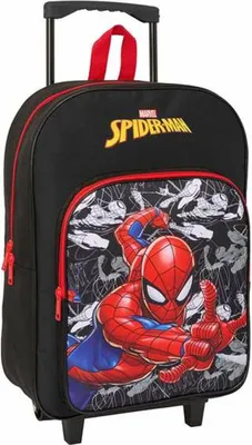 Immagine prodotto di Zaino scuola con ruote Spider-Man Nero Rosso 32 x 42 x 14 cm