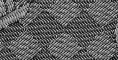 Productafbeelding van Keukenhanddoek 757190 "Kanne", jacquarddessin met geborduurde rand, geschikt voor kruissteek, 50x70 cm, zwart