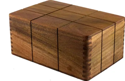 Produktbild von ROOGU Box Schatulle Akazien-Holz Etui Kassette Schmuck Uhren Schach Aufbewahrung