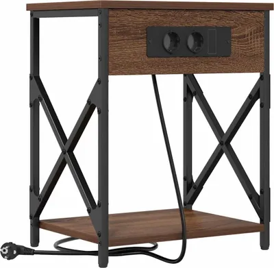 Obrázek produktu pro Noční skříňka Hnědý dub 41 x 31 x 51 cm kompozitní dřevo