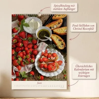 Produktbild von Wandkalender 2027 mit Food-Fotografie, 50x70 cm