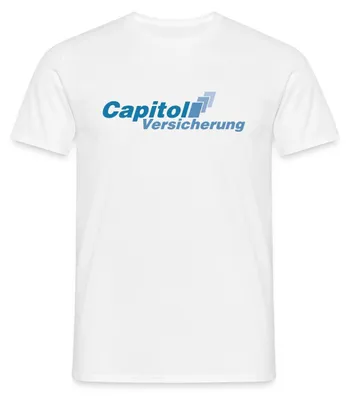 Produktbild von Spreadshirt Stromberg Logo Capitol Versicherung Männer T-Shirt, L, Weiß