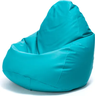 Obrázek produktu pro Ecopuf Fuzzy, sedací vak, sedací vak z umìlé kùže, 80x110, Tyrkysová E20, 80x110