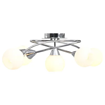 Zdjęcie produktu dla Lampa sufitowa z ceramicznymi kloszami na 5 żarówek E14