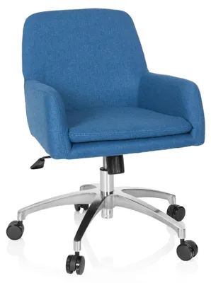Produktbild von hjh OFFICE Home Office Bürostuhl SHAKE 400 Schreibtischstuhl mit Armlehnen Stoff Drehstuhl