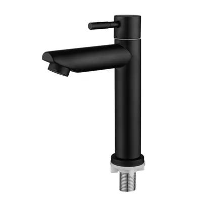 Produktbild von AIORBER 304 Edelstahl Wasserhahn, Matt Waschbeckenarmatur, Kaltwasser, Korrosionsbeständig, Einhebelmischer, Geeignet für Bad, Küche und Waschbecken