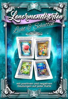 Produktbild von Lenormandkarten Licht und Schatten - Positive und negative Lenormand-Deutung auf jeder Karte